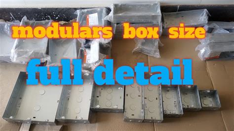 3 module metal box|electrical modular box sizes.